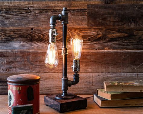 Lamp Desk Lamp Edison Steampunk Lamp Rustic Home Decor T Etsy Uk