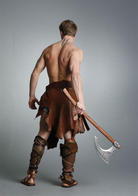 Barbarian Warrior 27 By Mjranum Stock On DeviantArt Action Pose