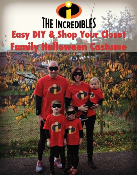 The kids didn't take much convincing either. The Incredibles Easy DIY Family Halloween Costume - MomTrends