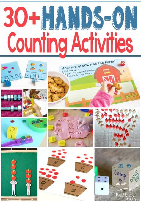 30 Hands On Counting Activities For Kids Life Over Cs