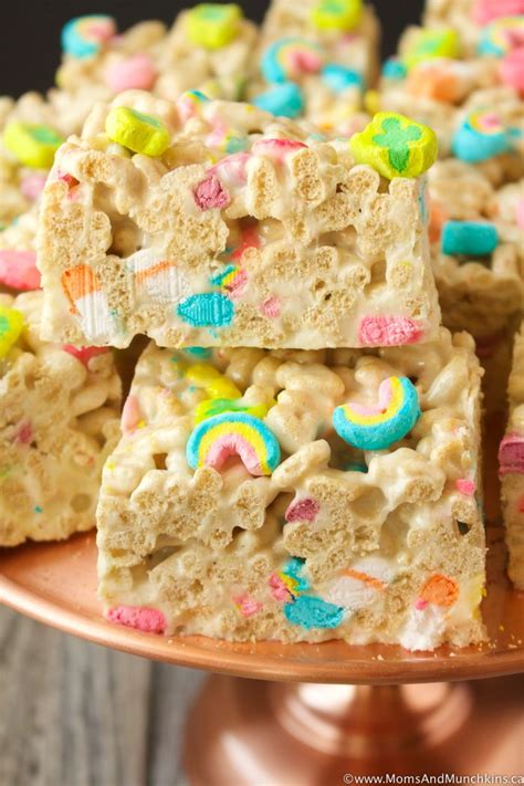 Lucky Charms Marshmallow Treats Moms And Munchkins Recipe