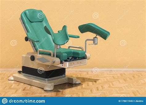 Gynecological Examination Chair Cartoon Vector