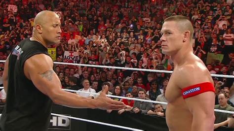 The Rock And John Cena Agree To Meet At WrestleMania WWE Raw YouTube