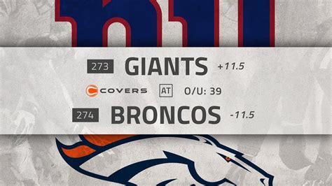 Nfl Week Betting Preview And Odds Giants At Broncos Youtube