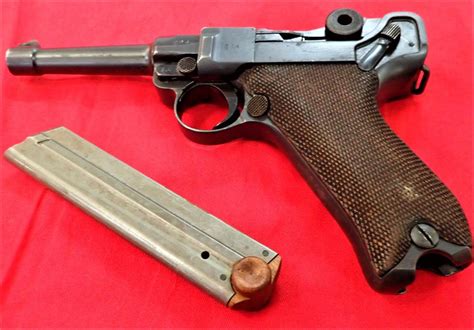 Sold Price Ww1 German Luger P08 9mm Pistol By Erfurt 1912 With Ww2