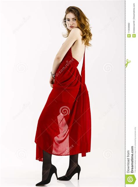 Full Body Portrait With A Beautiful Woman Stock Photo Image Of Luxury