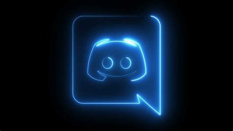 Free Discord Logo Glowing Neon Lines Loop Animated Background By Motion