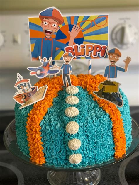 Blippi Birthday Cake In 2022 Boy Birthday Cake Toddler Birthday