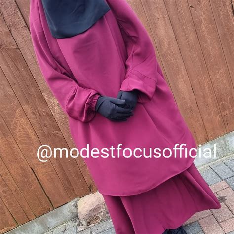 Berry 2 Piece Jilbab From Our Rahma Collection Depop