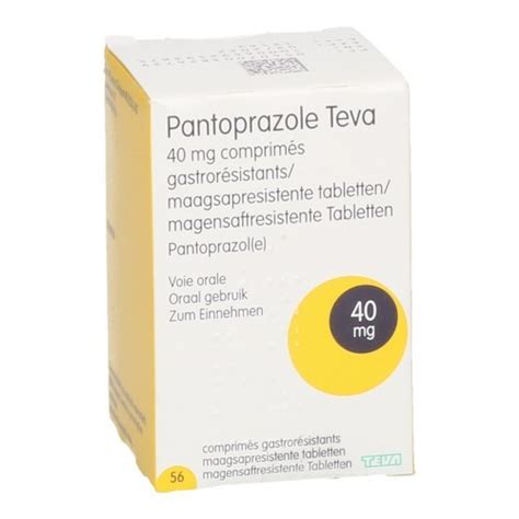 Pantoprazole Teva 40mg Maagsapresist Comp 56 Fl Apotheek Bakelants