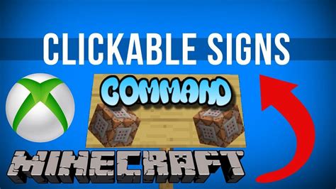 Minecraft Command Block Clickable Signs Tutorial Bedrock