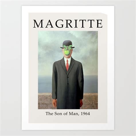 Rene Magritte The Son Of Man Ii 1964 Art Print By Artandculture