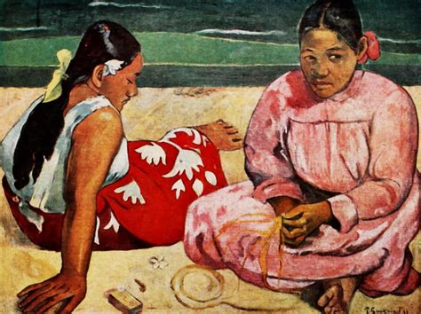 Gaugin Paul 1848 1903 Two Tahitian Women On The Beach Henri