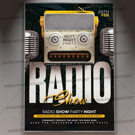 Download Radio Show Template Flyer Psd Psdmarket