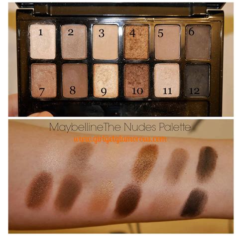 Maybelline The Nudes Palette Review Swatches Girlgetglamorous