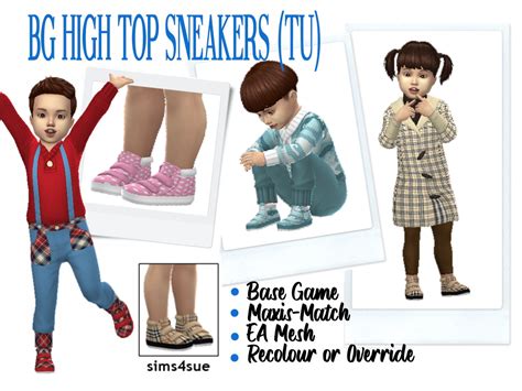 High Top Sneakers Toddlers At Sims4sue Sims 4 Updates