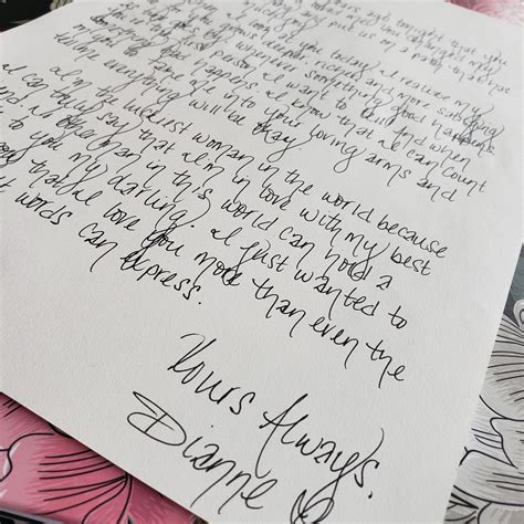 Custom Handwritten Letter Love Letter Anniversary Wedding Vows