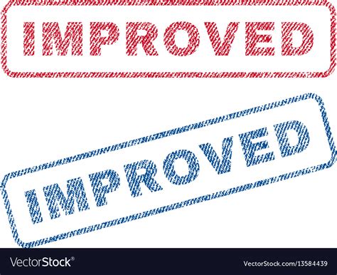 Improved Textile Stamps Royalty Free Vector Image