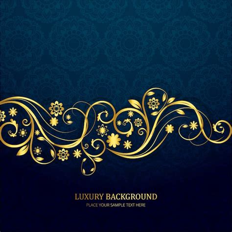 Dark Blue Luxury Background Vector Free Download