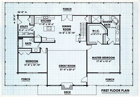 1200 Sq Ft Log Cabin Plans