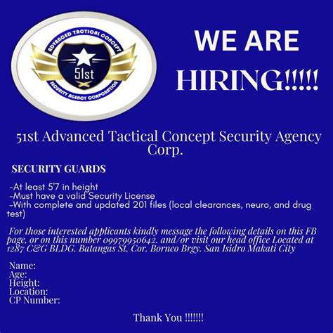 51st Advance Tactical Concept Security Agency Corp