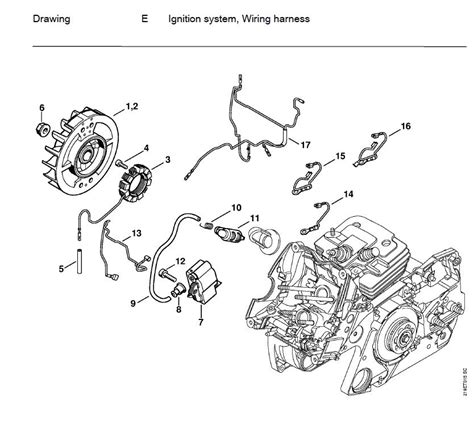 Stihl Ms 310 Chainsaw Parts Diagram Sketch Coloring Page