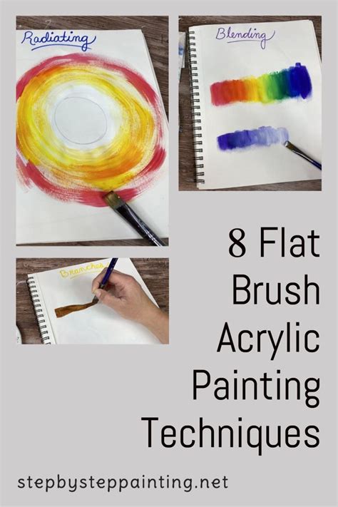 8 Flat Brush Acrylic Painting Techniques Acrylic Painting Techniques