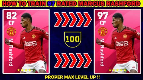 How To Train 97 Rated Iconic M Rashford In Efootball 2024 Mobile Max