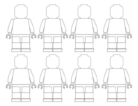 Blank Lego Minifigures Lego Man Coloring Page Use This Lego Minifigure