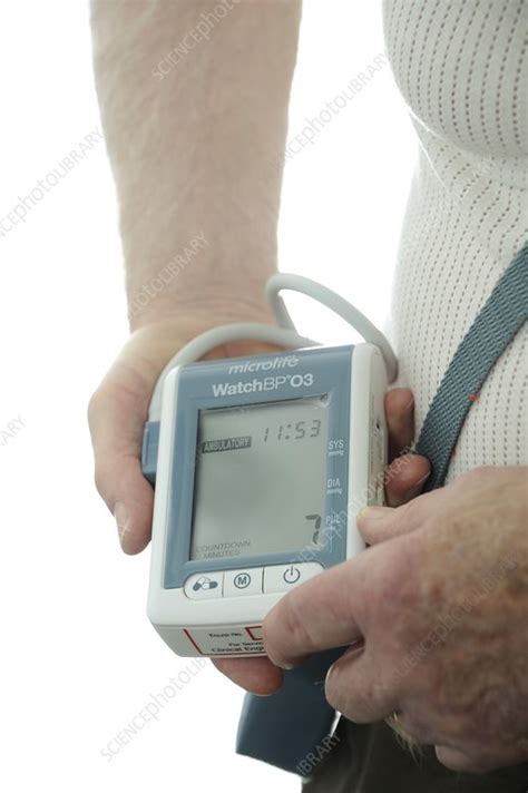 24 Hour Blood Pressure Monitoring Stock Image C0166958 Science