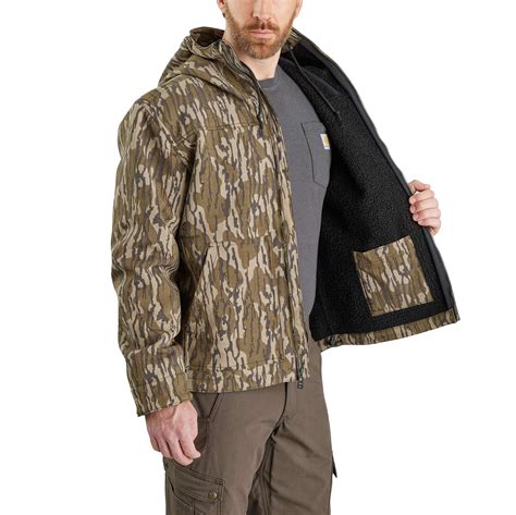 super dux™ relaxed fit sherpa lined camo active jacket carhartt reworked