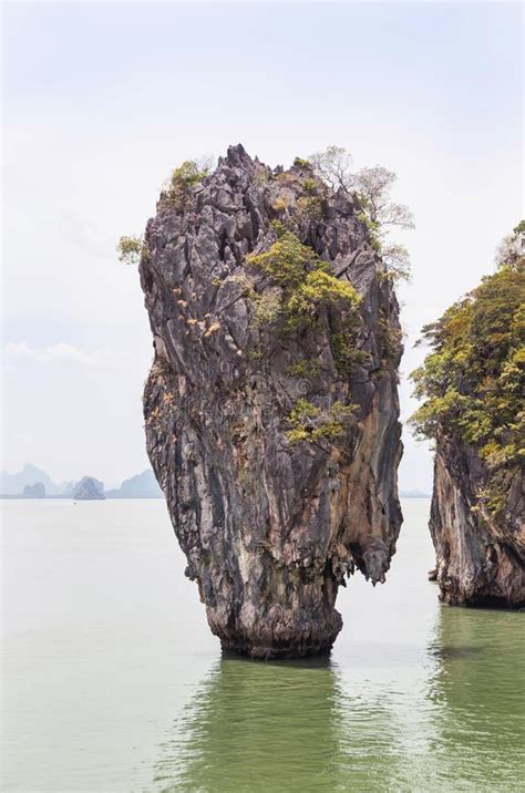 View Of Khao Tapu Famous Limestone Island At Phang Nga Bay In Thailand