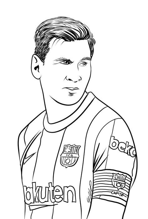Dibujo De Lionel Messi Para Colorear