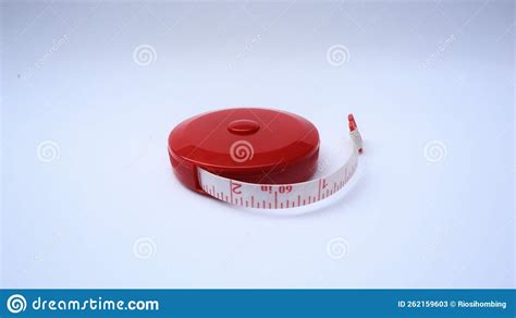 Unique Red Hand Meter Tool For Measuring Length Stock Image Image Of