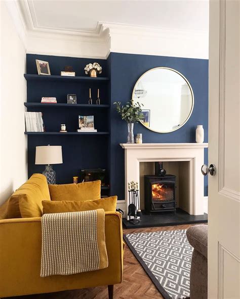 Dark Blue Living Room Color Schemes Home Design Ideas
