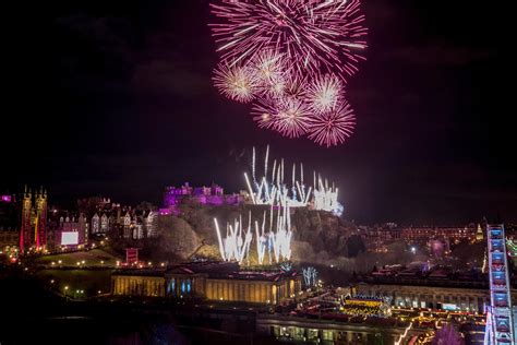 Scots Bring In The Bells Watching Dazzling Fireworks At Edinburghs