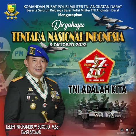 DIRGAHAYU TENTARA NASIONAL INDONESIA 5 0ktober 2022 Pusat Polisi