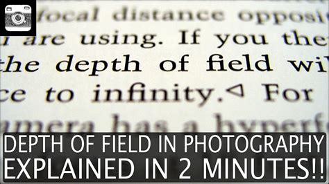 Depth Of Field In Photography Explained In 2 Minutes Youtube