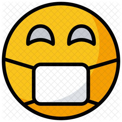 Face Mask Emoji Emoji Icon Download In Colored Outline Style