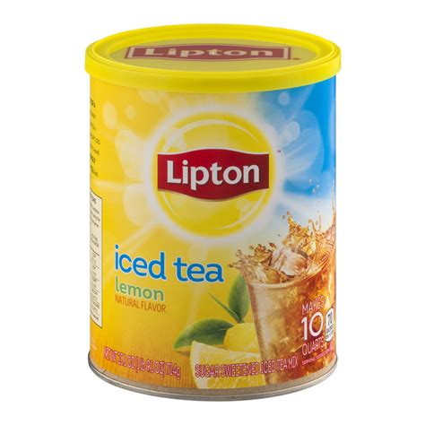 Save On Lipton Iced Tea Mix Natural Lemon Flavor Sugar Sweetened Order