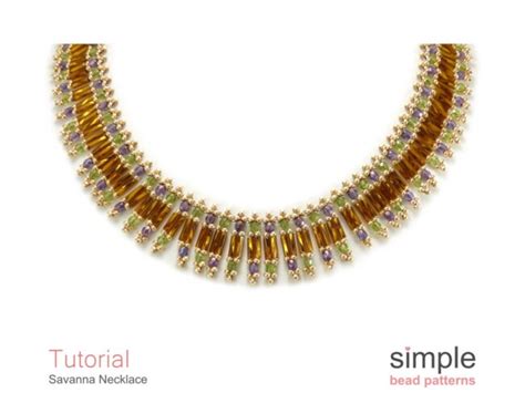 Bugle Bead Necklace Pattern Simple Bead Patterns