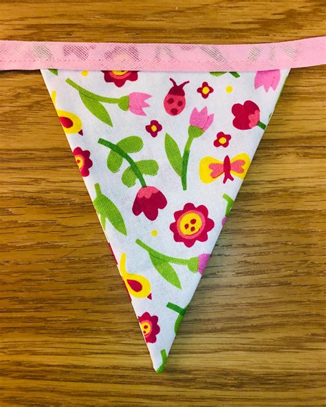 Bright Floral Cat Bunting 3m Etsy