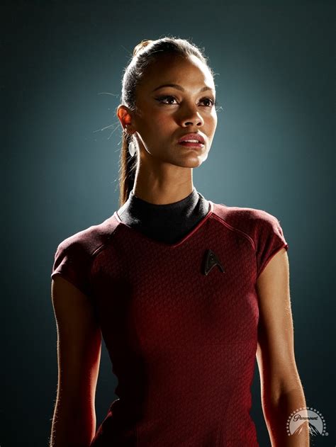 Zoe Saldana Shows Off Uhuras Uniform In New Pic From Reshoots