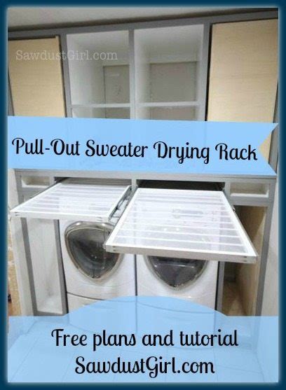 How To Make A Pull Out Sweater Drying Rack Sawdust Girl