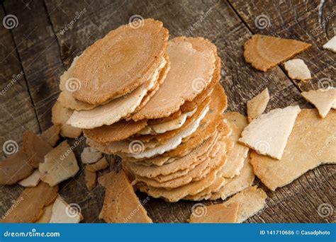 Traditional Japanese Rice Crackers Senbei Stock Photo Image Of Dried Brown