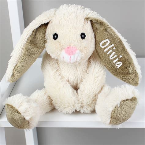 Personalised Bunny Soft Toy Personalised Kids Ts At Helenas House