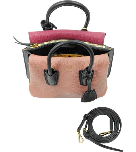 Mcm Milla Spica Pink Leather Mini Tote At Forzieri