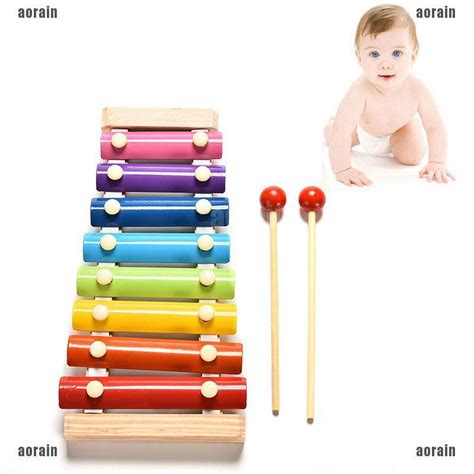 Ag 1x Cute 8 Tone Xylophone Musical Toys Wisdom Development Wooden Toy