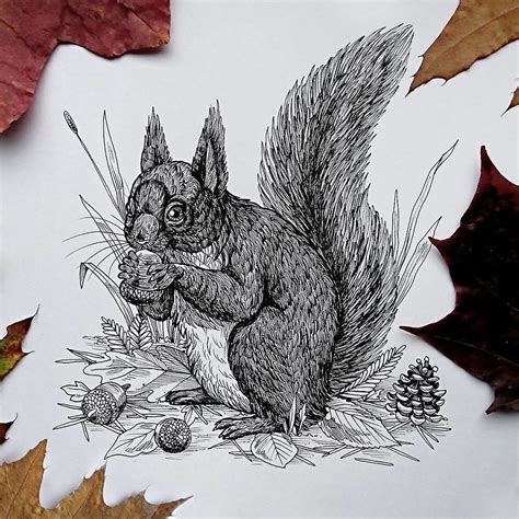Most of the different types of plants and animals have their forest as their habitat. I Create Intricate Drawings Of Animals Embedded With Their ...