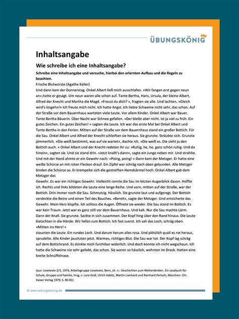 Im fach deutsch klasse 7 liegt der fokus ganz auf der literatur und dem lesen: Lesetexte Zum Ausdrucken Klasse 7 / Lesen Und Verstehen ...